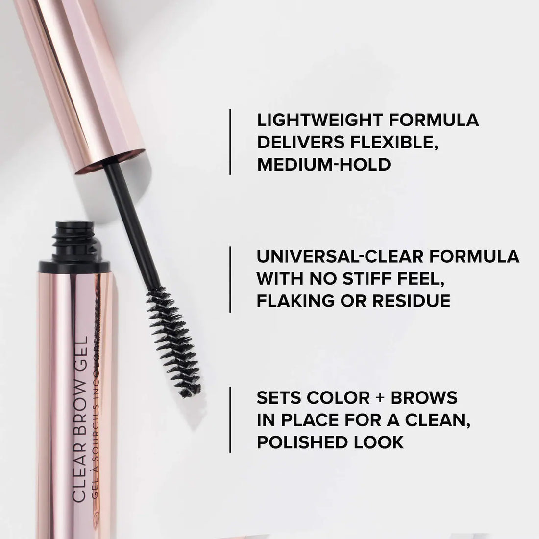 Anastasia Beverly Hills     
Clear Brow Gel Flexible Medium-Hold Eyebrow Setter
