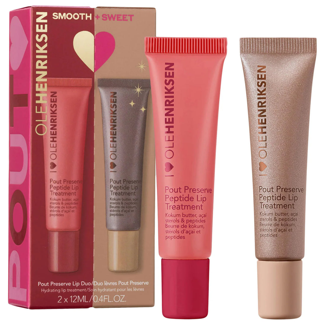 OLEHENRIKSEN     
Smooth + Sweet Pout Preserve Peptide Lip Duo ♥️🩷