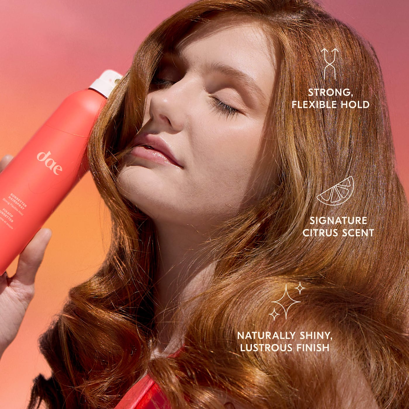 dae    
Mini Sunsetter Strong Hold Flexible Hairspray ♥️
