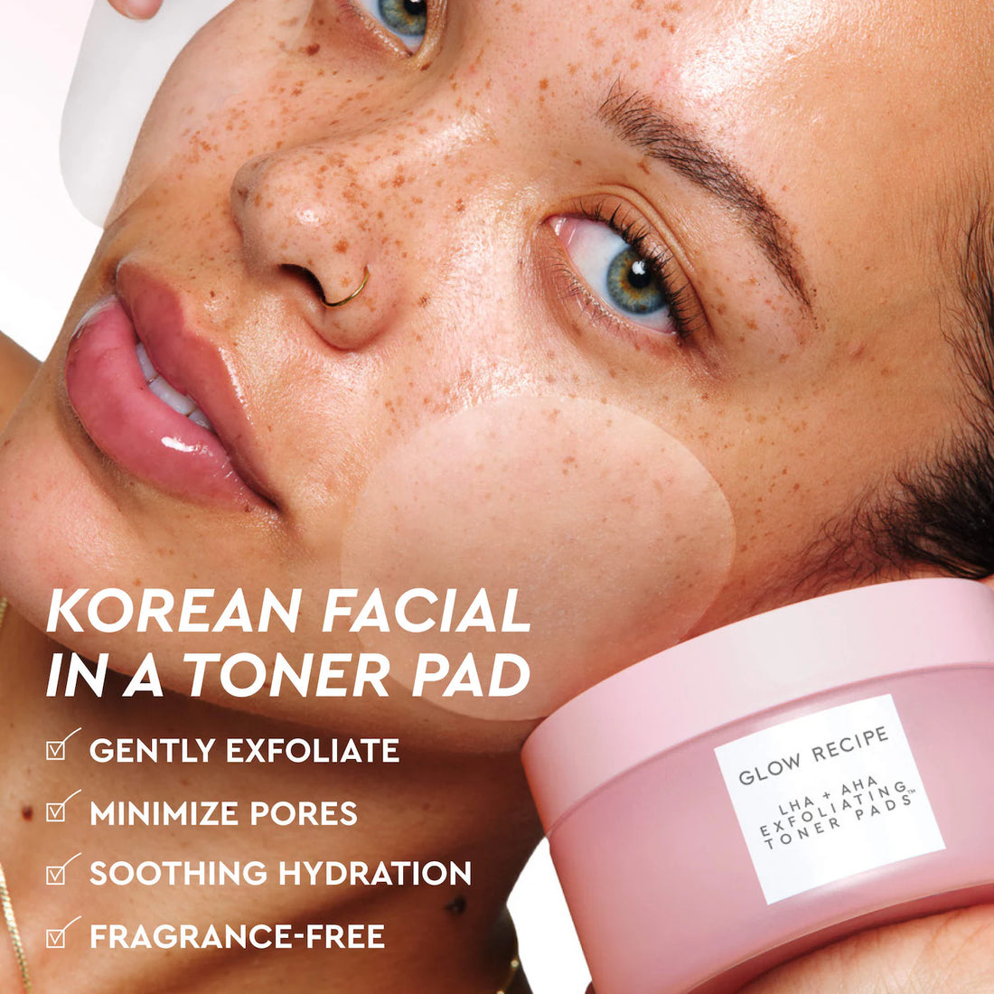Glow Recipe  LHA + AHA Korean Watermelon Toner Pads for Hydration and Gentle Exfoliation ♥️