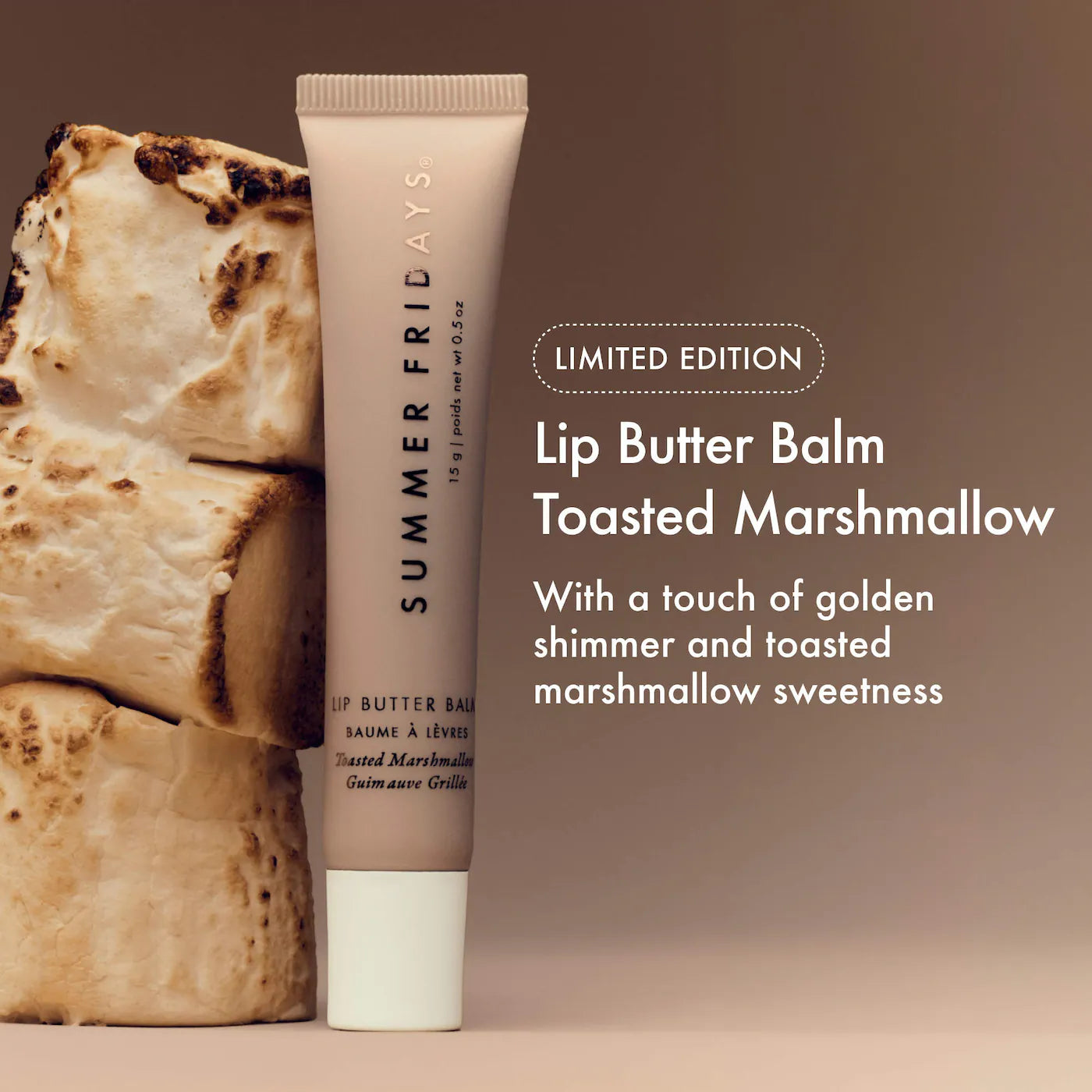 Summer Fridays       
Marshmallow Lip Butter Balm Treatment for Hydration + Nourishing Shine ❤️