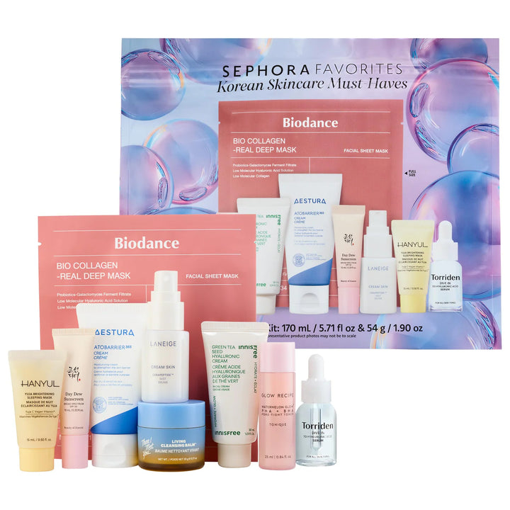 Sephora Favorites
Korean Skincare Must-Haves Set ♥️