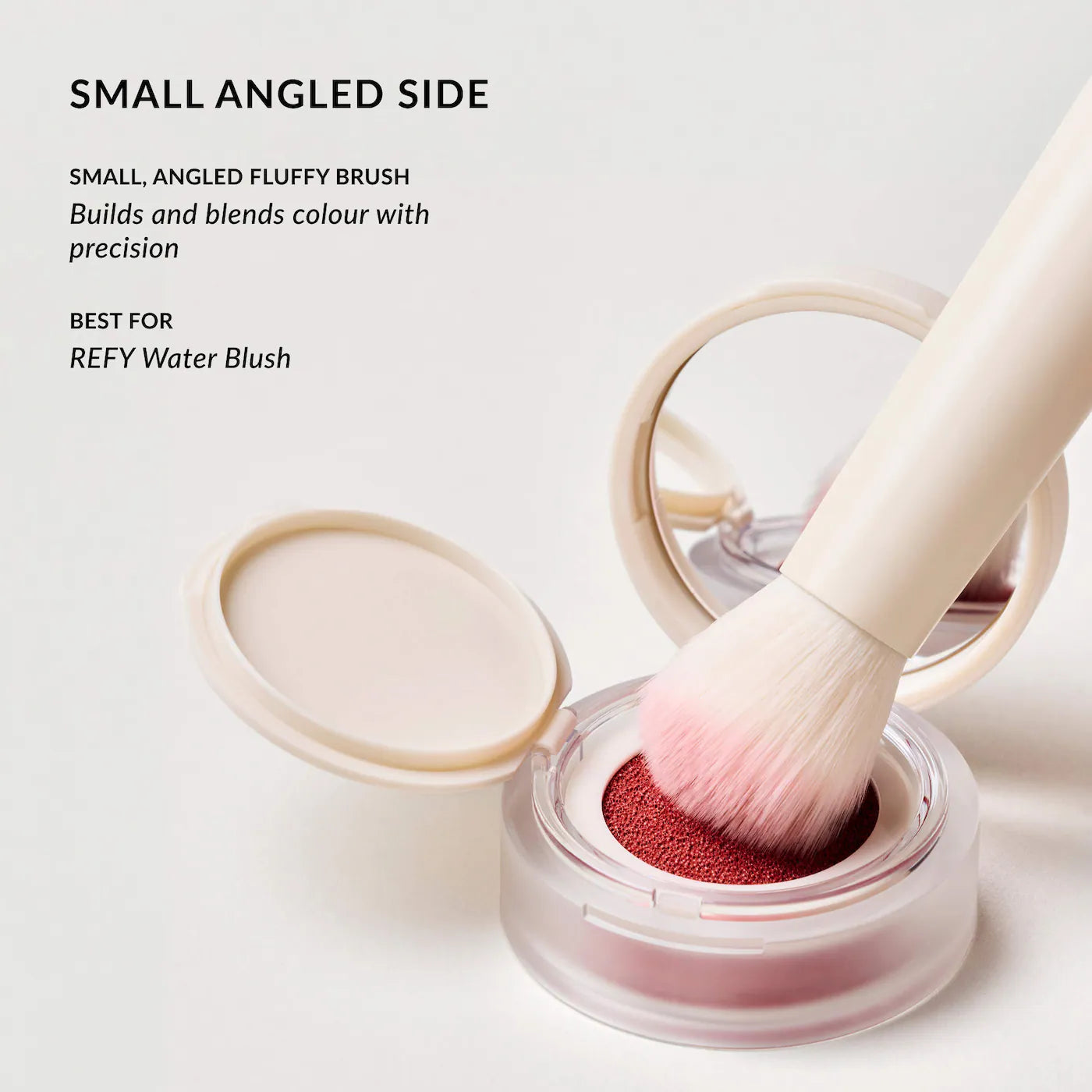 REFY 
Duo Brush 2.0 for Liquid Blush and Bronzer 🤍