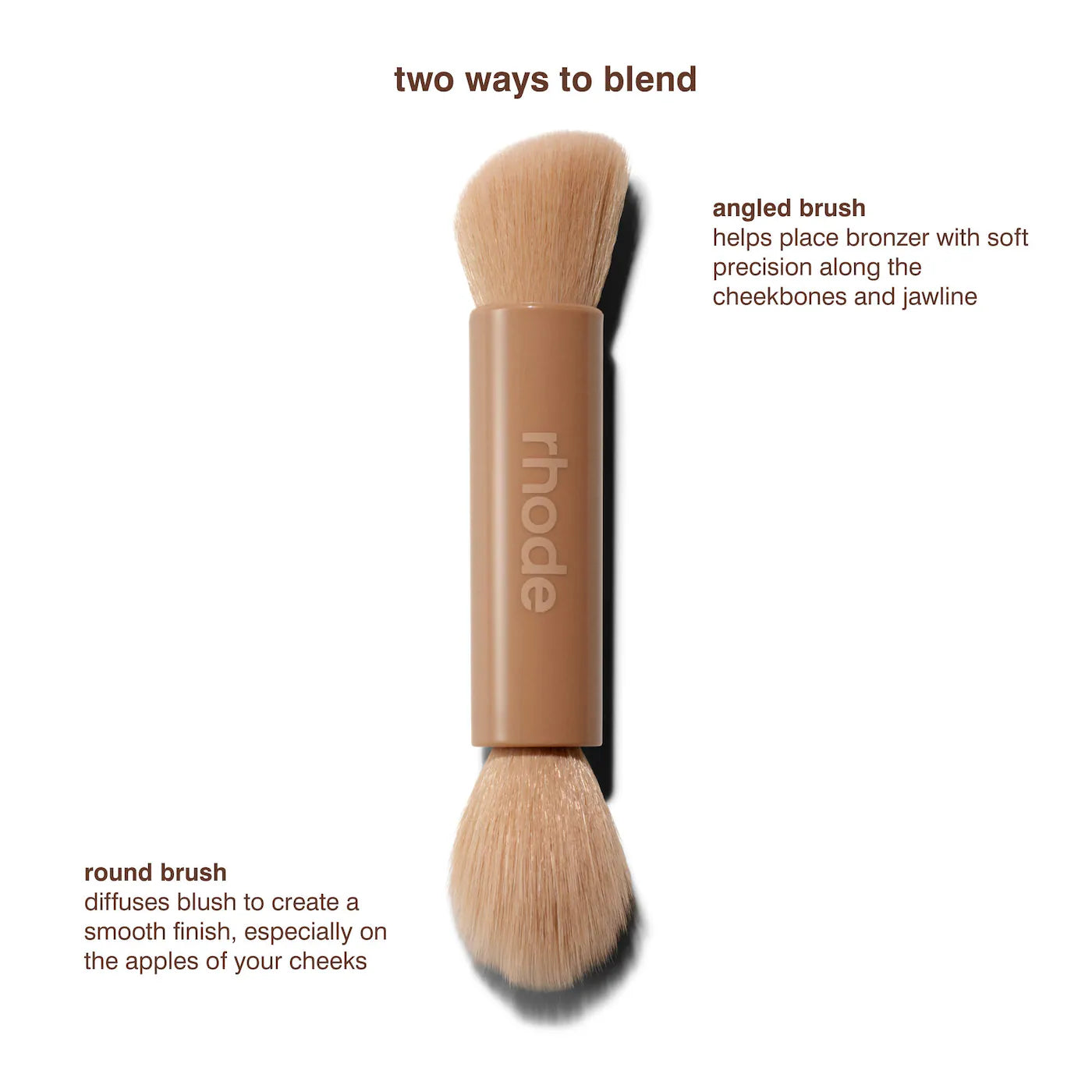 Rhode
Pocket Brush Double-Ended Makeup Brush 🤎